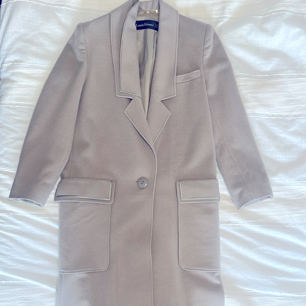 Vintage couture, pristine,, Louis Feraud overcoat.